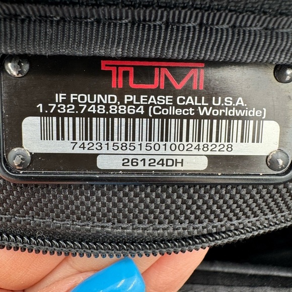 Tumi Alpha 26124DH Rolling Carry On Luggage , Laptop Briefcase Ballistic - Picture 9 of 12